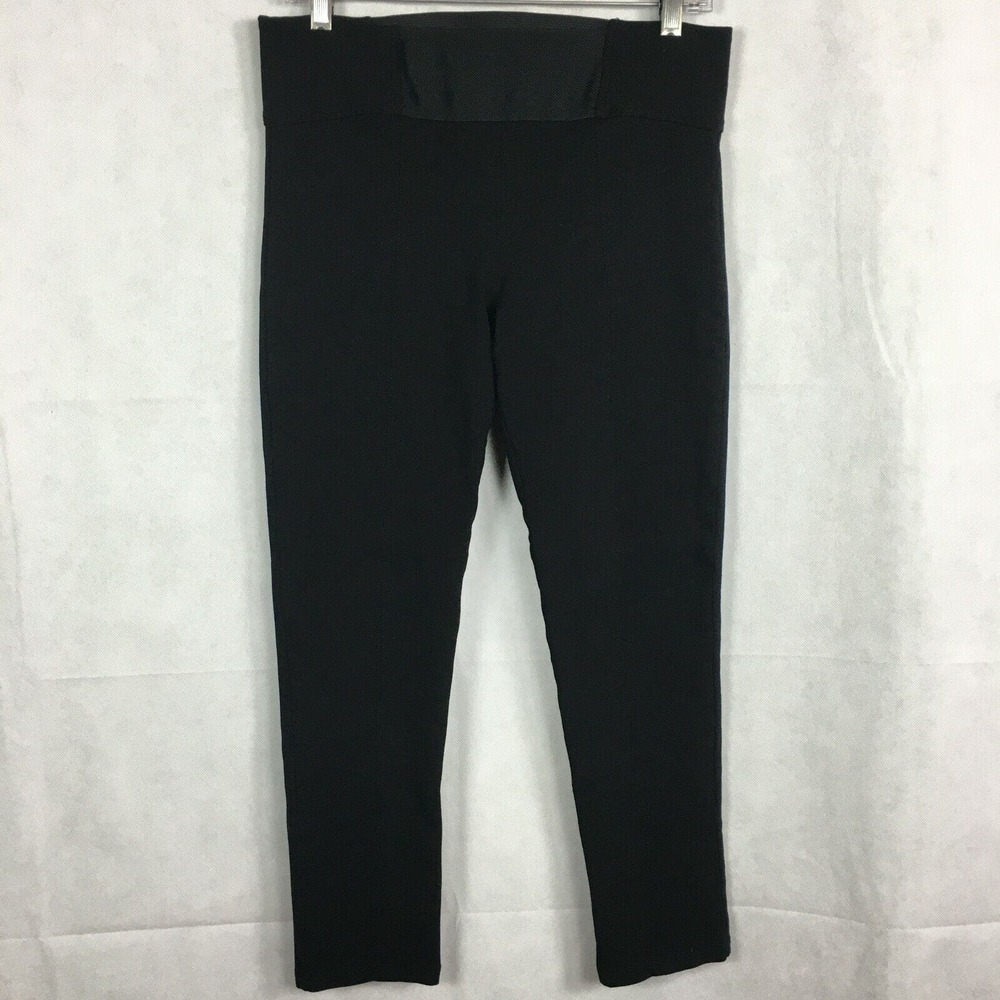 Active‎ USA Legging Pants Womens Sz L Black Stretch Ponte Knit Pants